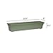 Novelty 16360, Sage, Countryside Flower Box Planter, 36-Inch