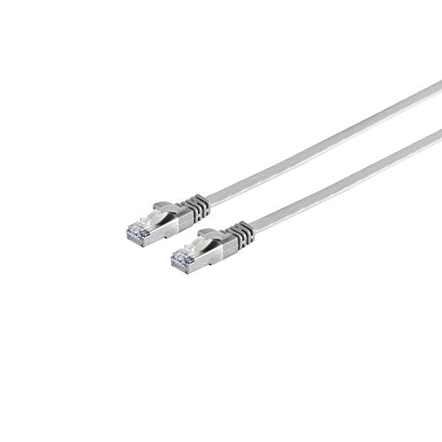 Preisvergleich Produktbild RJ45 Flachkabel m. CAT 7 Rohkabel slim 5m