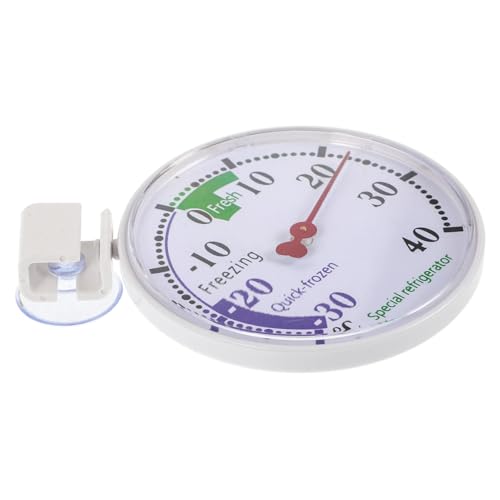 Mikinona Supermarket Freezer Thermometer Refrigerator Freezer Thermometers 30-40°c Plastic Dial Easy Install
