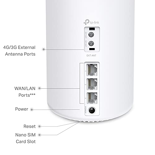 Image of TP-Link Deco X50-4G 4G+ CAT6 AX3000 Mbps Whole Home Mesh WiFi 6 Router Gateway System, Dual-Band, Gigabit, 1.7 GHz Quad-Core CPU, HomeShield, Compatible with Alexa /Google,White