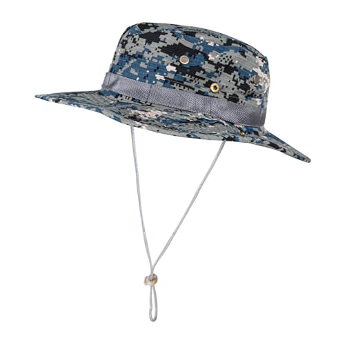 Image of Sun Hats for Men Women Boonie Hat UPF 50+ Bucket Hat Wide Brim UV Protection Fishing Hiking Safari Outdoor Hats