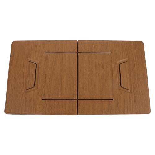 MAJORMENCH Soporte Portátil para Portátil de PU Cuero y Tablero de Alta Densidad, Plegable y Resistente al Agua, Adecuado para Viaje y Uso en Cama