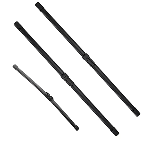 JustCar 3Pcs for BMW X3,X4 Windshield Wiper Blades 2019 2020 2021 2022, Original Equipment Automotive Replacement Windshield Wiper Blades for My Car- 26"/20"/12"(Set of 3) by JustCar - Used condition - US$20.53