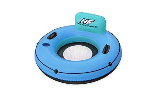 BESTWAY Sillón Hinchable Flotante Hydro-Force Whitecap Rider Tube 1,06x1,06x45 cm Azul