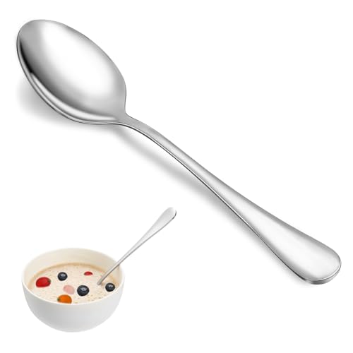 Dinner Spoon Set,16 Pcs 7.3" Tablespoons,Premium Food Grade Stainless Steel Spoons,Durable Metal Spoon,Tablespoon,Silverware Spoons Only,Mirror Finish & Dishwasher Safe,Use for Home,Restaurant by MUTNITT - Used condition - US$8.99