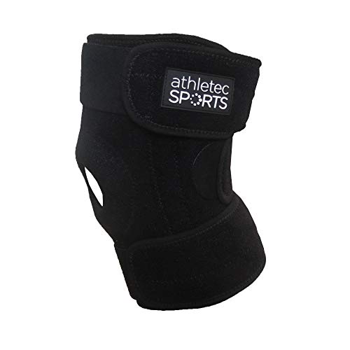 Athletec Sport Knee Support, Open-Patella Stabilizer with Adjustable Strapping