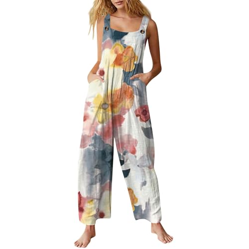 Jumpsuit Große Größen Damen Jumpsuits für Damen Damen Sommer Arbeitslatzhose Damen Jumpsuit Damen Elegant Jeans Overall Damen Jumpsuit Damen Latzhose Sommer Jeans Overall Rosa 4XL