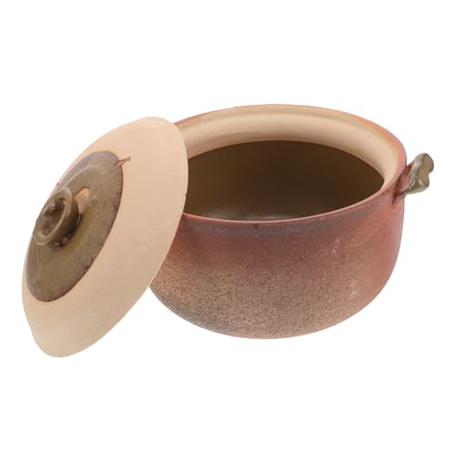 Amosfun Pentola Terracotta Per Induzione Pentole in Terracotta Per Cucinare Per Brasatura e Stufatura