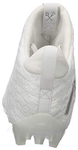 New Balance Women's Burnx2 Mid Cut Lacrosse Shoe, White/Grey, 6.5 #TOP2