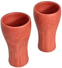 Terracotta Clay Glass Coka cola Style (Good for Health) Set of 2