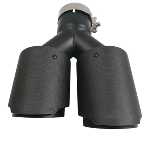 Embout d'échappement double noir mat pour sublimer votre voiture lors des rassemblements