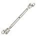 Aexit 304 Stainless Chain & Rope Fittings Steel Rigging Screw Closed Body Jaw Jaw Turnbuckle Wire Rope Clips 7/32