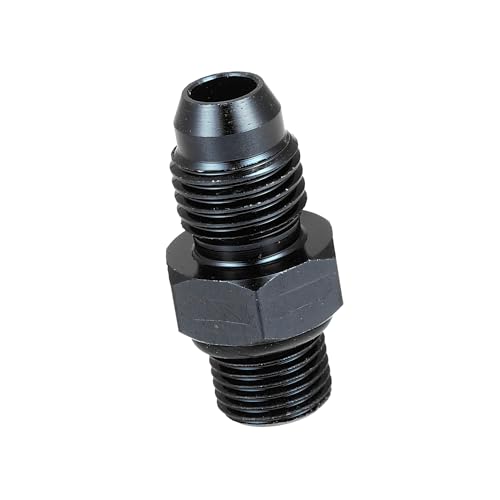 A ABSOPRO Auto Schwarz AN4 Stecker zu M10x1.0mm Stecker Flare Union Kupplung Artikelaustausch