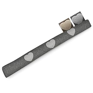 Beautissu Tochtstopper 120cm Tuuli – 1kg Zware Deur Tochtrol als Windstopper voor Deuren en Ramen – Lang Tochtwering Kussen Home – Deurworst in Antraciet