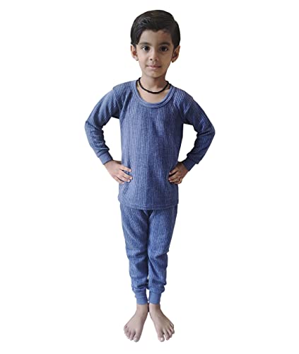 Image of A to Z Hub Kids Unisex Winter Wear Thermal Upper and Lower Body Warmer Set for
