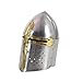 Deco 79 Metal Medieval Knight Crusader Helmet, 9