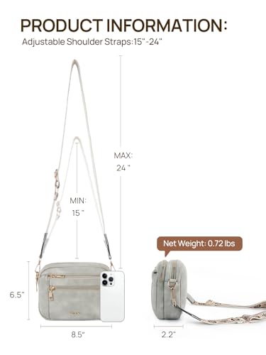 Telena Small Crossbody Bags For Women Vegan Leather Crossbody Purse With Adjustable Wide Strap For Daily Life