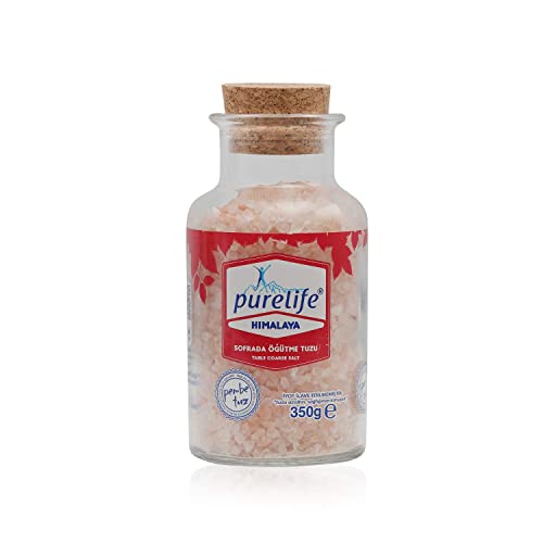 Purelife Himalayan Kosher Salt Pink Coarse Unrefined - Gourmet Natural Crystal Rock Salt With Minerals For Salt Mills & Grinders - 1.1 Lbs & 12.35 Oz #TOP1