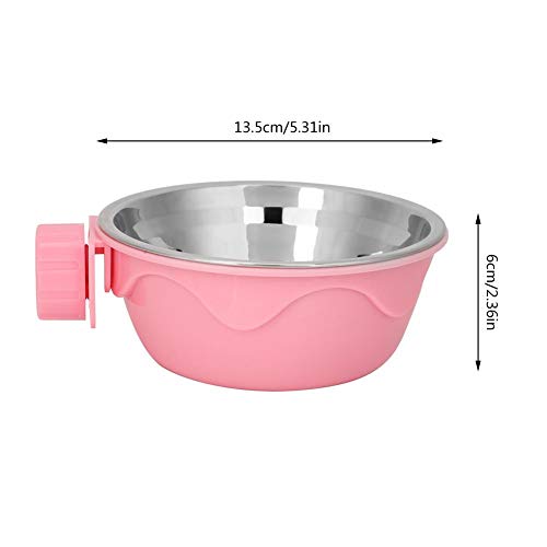 最安値 Pssopp ペットボウル ペット用食器 犬 猫用食器 ウォーター フード ボウル 犬猫用 餌いれ ペットフードボウル 猫皿 ぶら下げボウル 犬 食器 食べやすい 滑り止め ご飯 水 お餌 入れ ペット用品 ピンク の価格比較