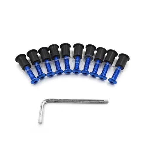 Kit pernos parabrisas motocicleta con arandelas y tuercas de goma para Suzuki y Yamaha