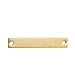 10 Count Gold Plated Rectangle Bar Metal Stamping Blank Tag with Two Holes 38mm x 6mm