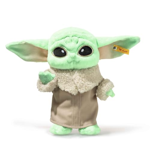 Steiff Kuscheltier Star Wars Grogu Süßes Stofftier Kinder Jungen & Mädchen Friends 25 cm Grün 024795