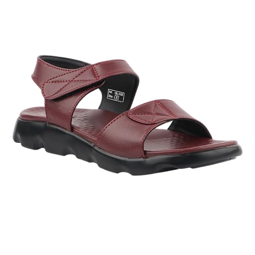 Image of Medifeet Women's Orthopedic Soft Sandals, Black, Comfort Walking Footwear with Adjustable Straps