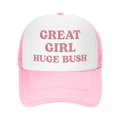 Image of Funny Trucker Hats for Women Hot Pink Funny Gag Baseball Cap for Girls Women Men Hat