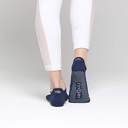 Finger Yoga Socks For Women - Grip & Non Slip Toeless Socks For Ballet Pilates Barre Dance (Deluxe Ot01Nv-S) #TOP3