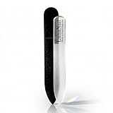 LunaNail Nano Czech Glass Nail File & Buffer 2-in-1, Velvet Case, Crystal Polisher, Mirror-Shine, Keratin-Sealing, Travel Friendly