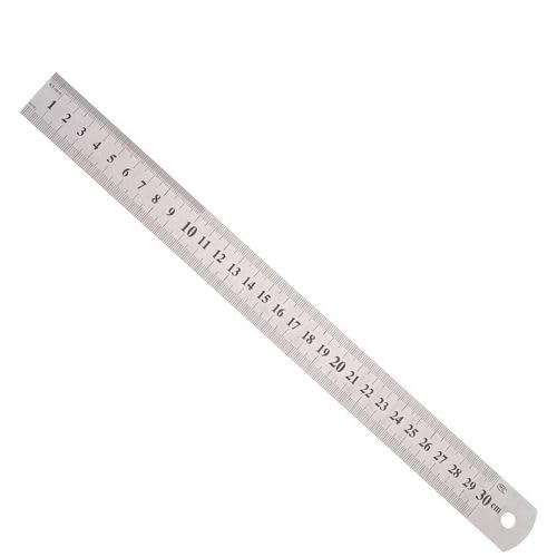 Y H M 12 Inch Stainless Steel Ruler 300mm Straight Ruler Metric Ruler