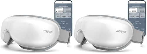 Image of RENPHO Eyeris Smart Eye Massager with App Control, FSA Eligible HSA, Eye Mask with Heat & Wireless Music for Dry Eyes & Head Tension, Perfect Relaxing Birthday Gifts for Women and Men (Pack of 2)