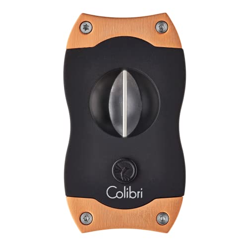 Colibri V-Cut Cigar Cutter Original Deep V Cigar Cutter with Spring-Loaded Stainless Steel Blade Ergonomic Rubberized Grip Premium Cigar V Cutter for 60+ Ring Gauge Cigars and Torpedos