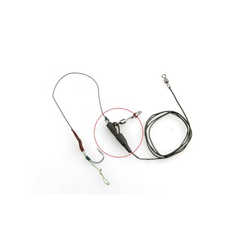 40 piezas clips de seguridad para pesca de carpa miniatura 3
