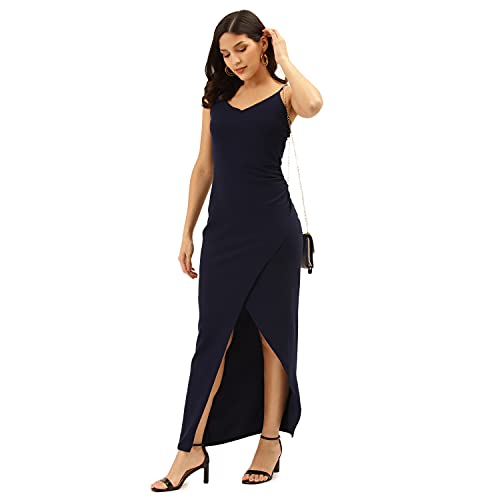 Image of Trend Arrest.ed Women's Bodycon Midi Dress | Casual & Night Out Fit | Slim Fit Stretch Fabric