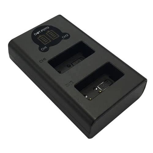 Cargador LP-E17 doble USB LCD para baterías de cámaras Canon EOS RP y 250D 2