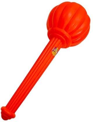 Decorshala Hanuman Ji Gada for Pooja, Durga MATA Gada, Lord Balaji Bajrangbali Sankat Mochan Bhagwan Pooja Item, Orange