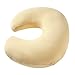 QUENESS Nursing Pillow, Plus Size Breastfeeding Pillow Original Support for Baby Boys Girls Breastfeeding Essentials, with Removable Soft Cotton Cover (Sand, Large (25.59 * 20.08 * 6.30 Inches))