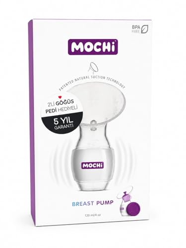 Manuel Göğüs Pompası, %100 Medikal Silikon, Bpa Free, 120 ml, Sessiz, Taşınabilir, 2'li Göğüs Pedi Hediyeli