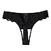 Strings en Dentelle Stretch pour Femme sans Couture Culotte String Sexy Dentelle Sport Fitness Transparent T Pantalon sous-vêtements Sexy Thongs pour Femme