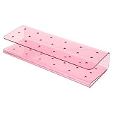 Healvian Expositor para Piruletas de 19 Agujeros, Soporte para Exhibición y Almacenamiento de Piruletas, Material Pp Transparente Rosa, Porta Paletas Reutilizable para Fiestas y Bodas