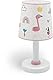Dalber Kinder Tischlampe Nachttischlampe kinderzimmer Flamingo Flämisch Tiere, 82461, E14, Rose