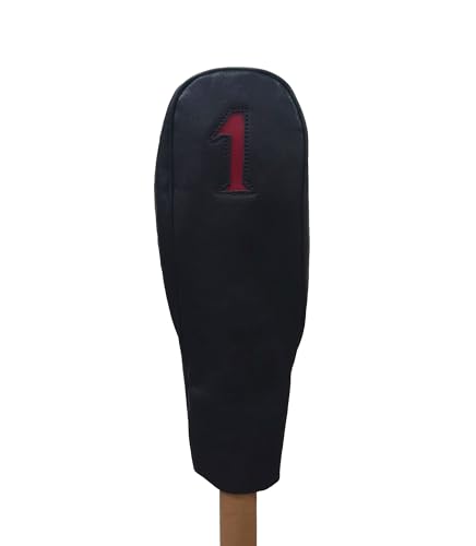 木の庄帆布 kinoshoTRANSIT 栃木レザー総革 1枚仕立てドライバーカバー ヘッドカバー KHG-W-DW01M 2023年モデル (09 ブラック)