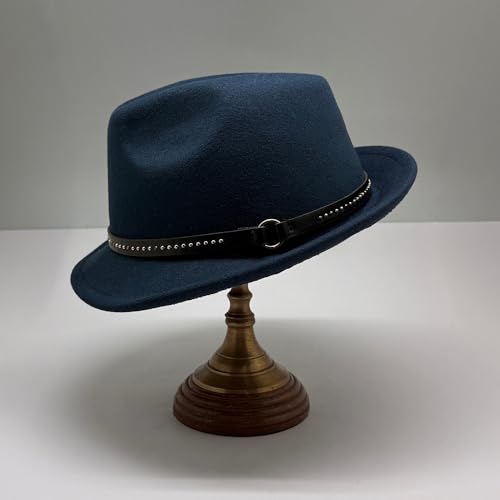 Image of The Tie Hub Fedora Hat for Men & Women|Wide Brim Felt, Sun hat, Beach Hat, Summer Hat, Party hat, Stylish hat