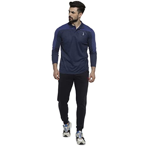 Image of CAHOOT Men's Solid Grey Dri Fit Full Sleeve Activewear T Shirt Regular Fit for Casual Wear