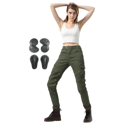 HULG Pantaloni Moto Donna con Protezioni