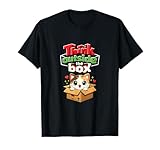 Piensa Fuera de la Caja Kawaii Chibi Cat Box Art Camiseta