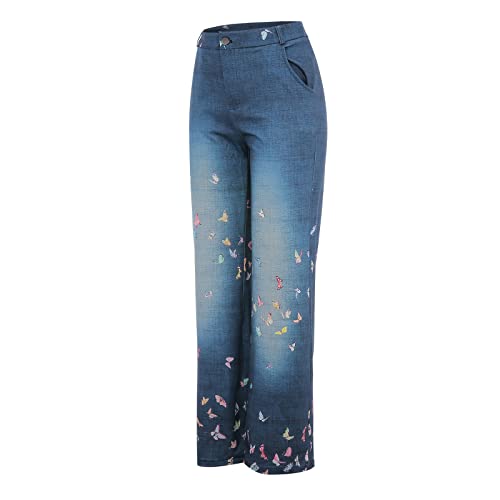 LULER Multi Print Casual losse broek comfortabele rechte broek kostuum dames business met broek - Afbeelding 5