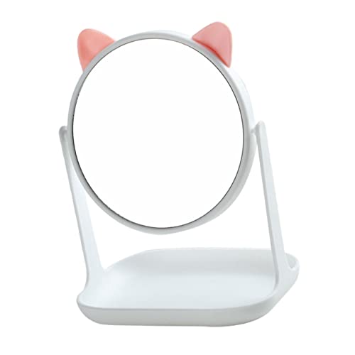 minkissy 1 Pieza De Espejo De Tocador De Escritorio Escritorio De Oficina Ajustable Tocadores De Maquillaje Tocador De Niña Espejo De Pie Decorativo Espejo De Maquillaje Plegable Espejos