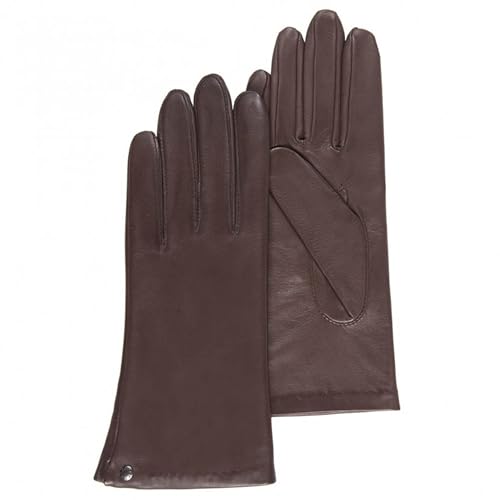 Gants femme cuir d'agneau Isotoner taille M doublure soie noir chic classique